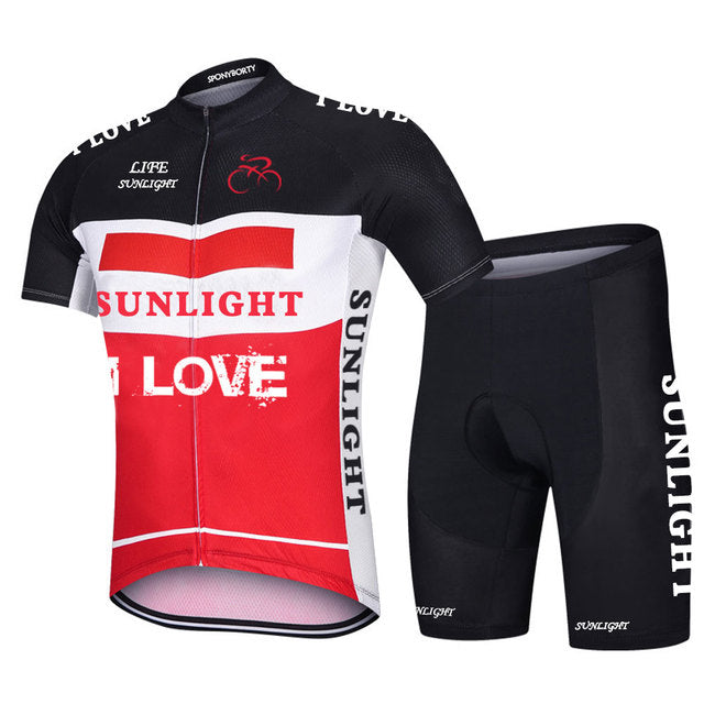 Short-sleeved Bib Cycling Clothes Suit Bicycle Women Moisture Wicking