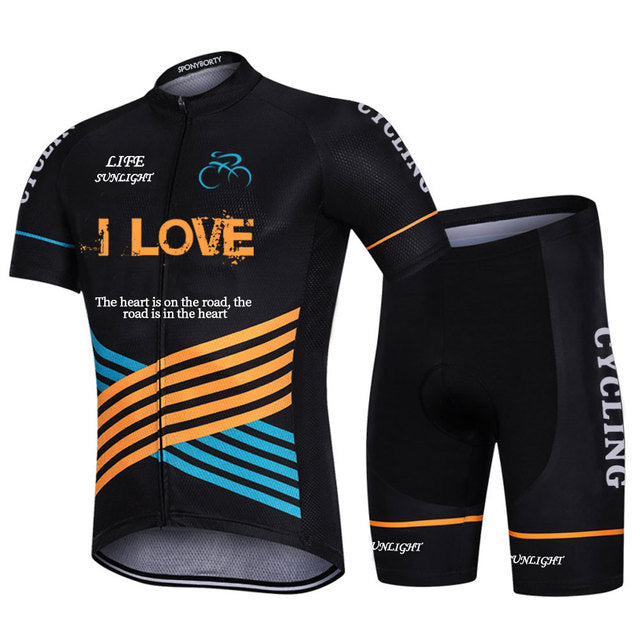 Short-sleeved Bib Cycling Clothes Suit Bicycle Women Moisture Wicking