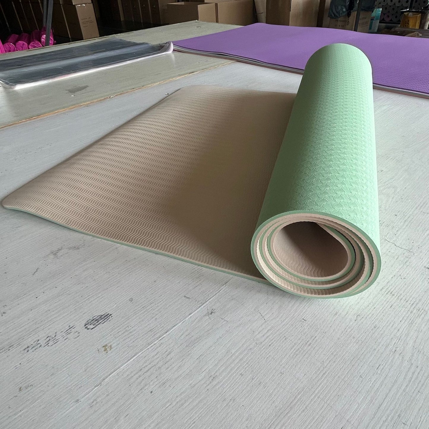 Two-color Yoga Mat