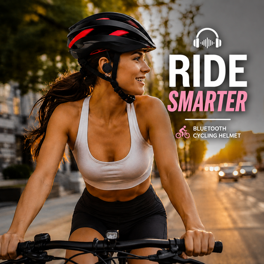 Smart Bluetooth Cycling Helmet with Built-In Speakers & LED Safety Lights